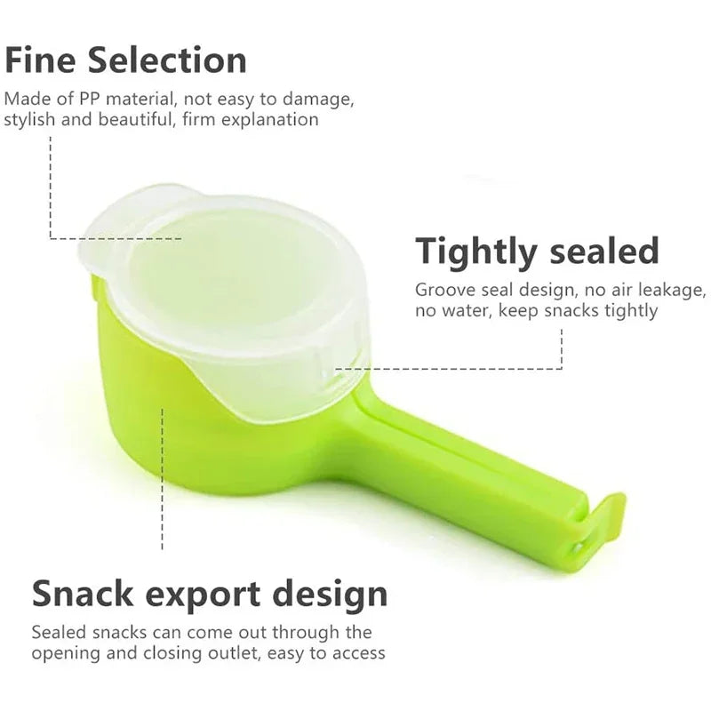 Food Bag Sealing Clips With Cap - 5Pcs - Smart Shop (Online Store for wise shoppers) 