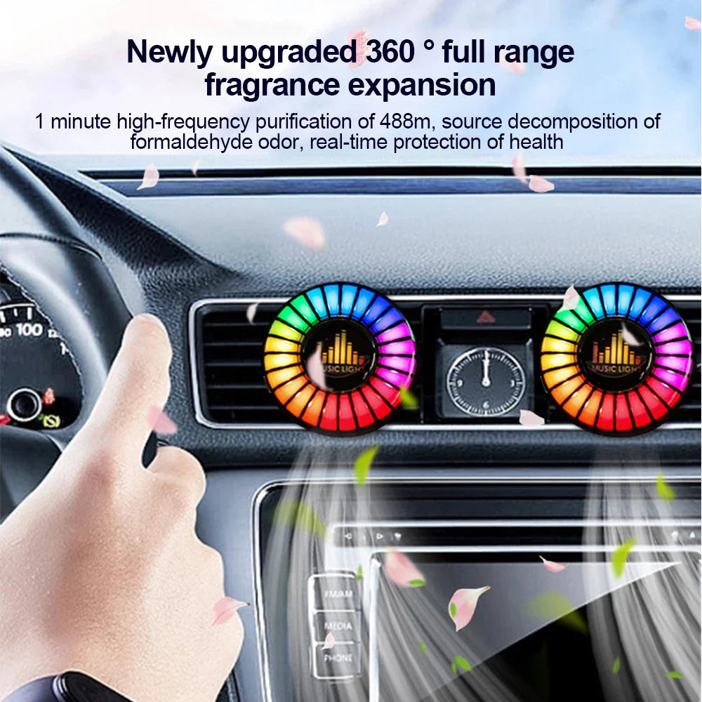 Car Aromatherapy Rhythm Light 1Pc - Smart Shop (Online Store for wise shoppers) 