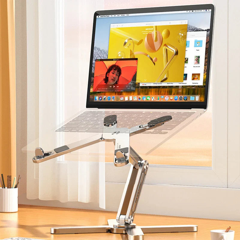 Foldable Aluminum Alloy Rotating Laptop Stand - Smart Shop (Online Store for wise shoppers) 