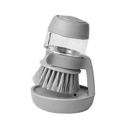 Multi-Use Soap Dispensing Dish Brush with Storage Tray