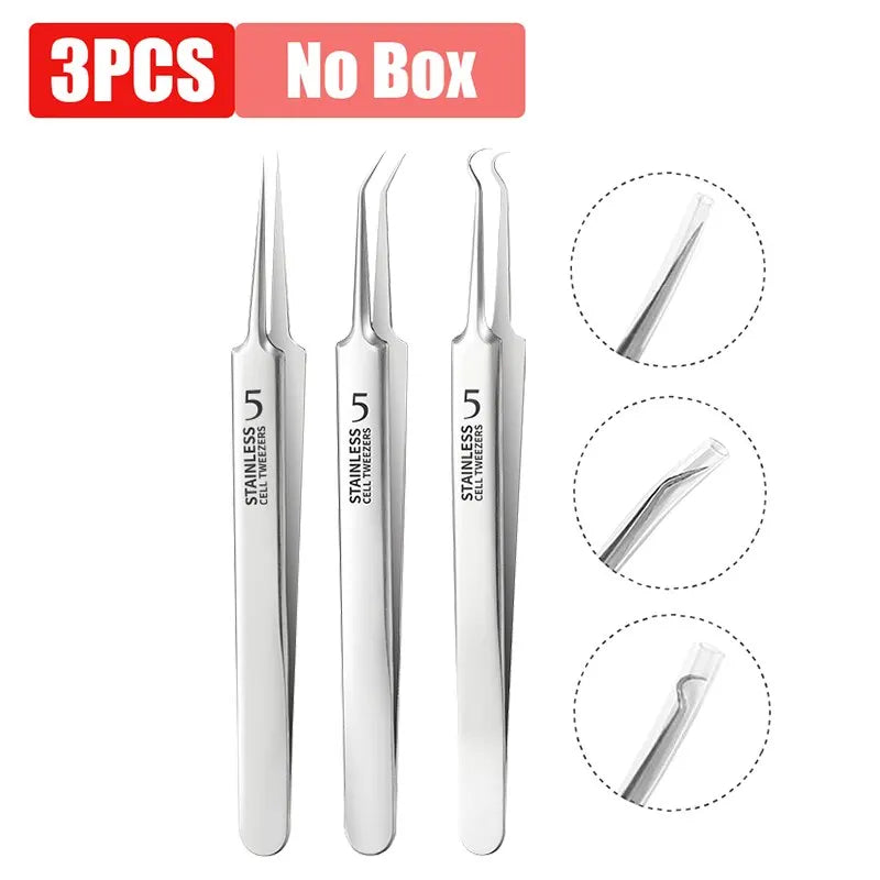 Stainless Steel Blackhead Remover Tool - 3Pcs Set - Smart Shop (Online Store for wise shoppers) 