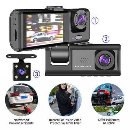 Three Channel Car HD DashCam - Smart Shop (Online Store for wise shoppers) 