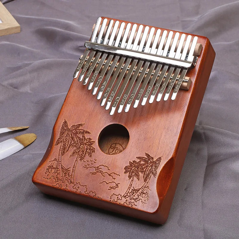 17-Key & 21-Key Kalimba Thumb Piano - Premium Laser Engraved Finger Piano Kit