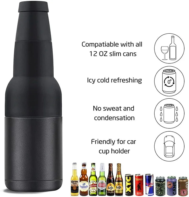 3 in 1 Stainless  Insulated Bottle Holder - Smart Shop (Online Store for wise shoppers) 