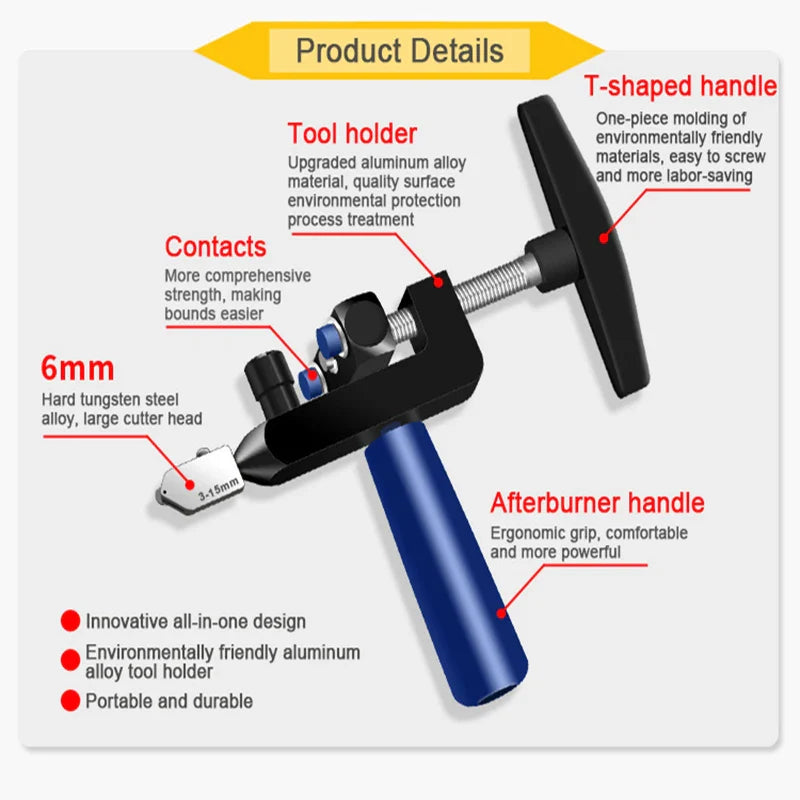 2 In 1 Glass Tile Cutter with Breaking Pliers - Smart Shop (Online Store for wise shoppers) 