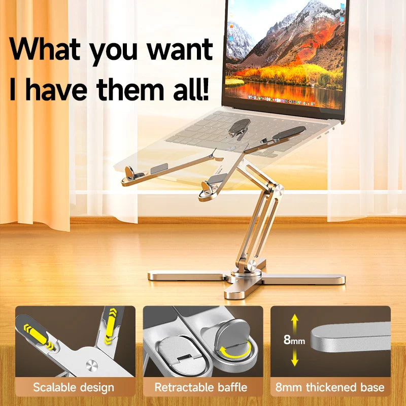 Aluminum Heat Dissipation Rotatable Laptop Stand - Smart Shop (Online Store for wise shoppers) 