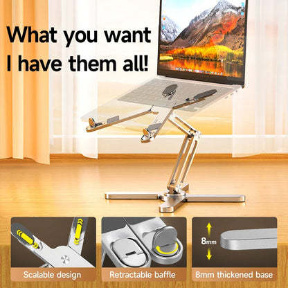 Aluminum Heat Dissipation Rotatable Laptop Stand - Smart Shop (Online Store for wise shoppers) 