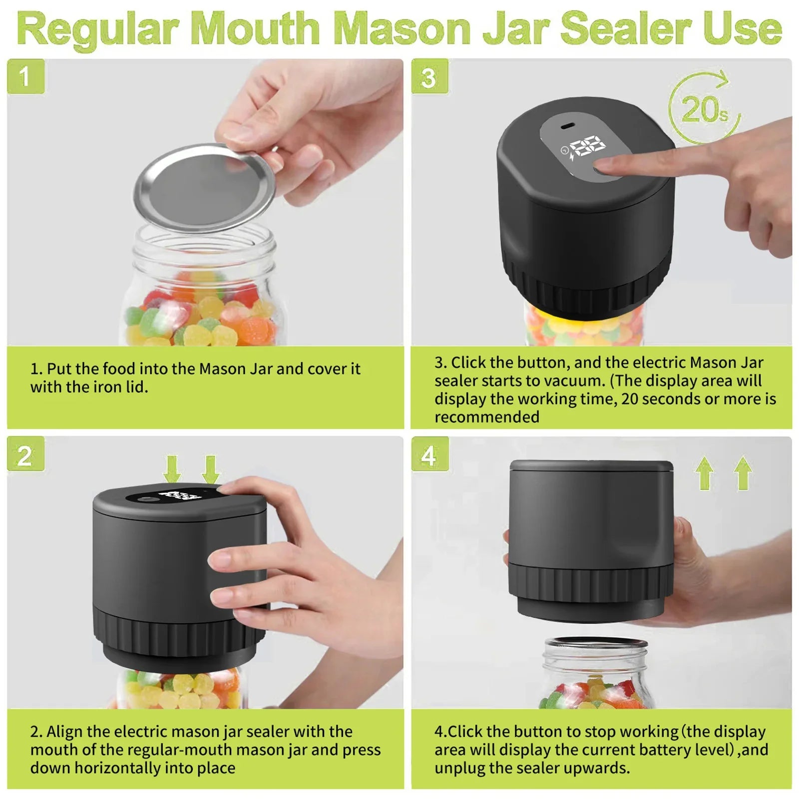 Cordless Automatic Jar Sealer Kit - Smart Shop (Online Store for wise shoppers) 