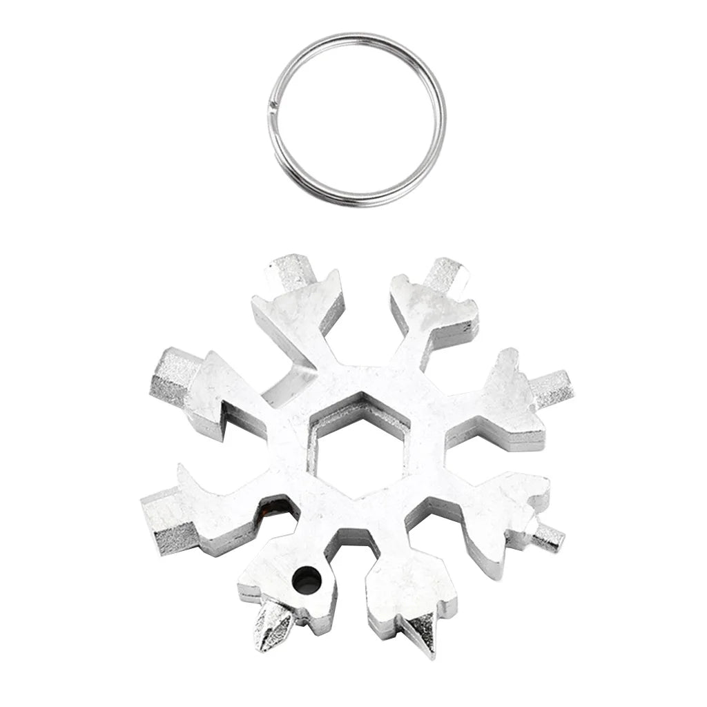 18-in-1 Snowflake Multi-Tool - Versatile Stainless Steel Gadget for All Your Needs