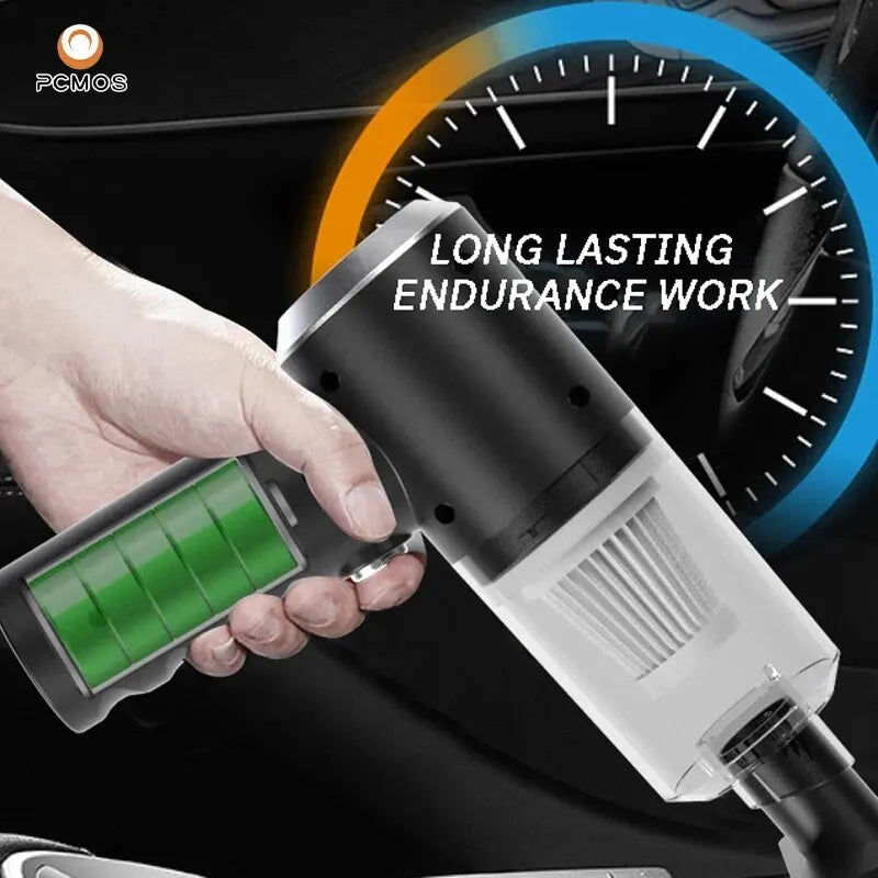 Portable Wireless Vacuum Cleaner for Home & Car | 120W High-Power Suction