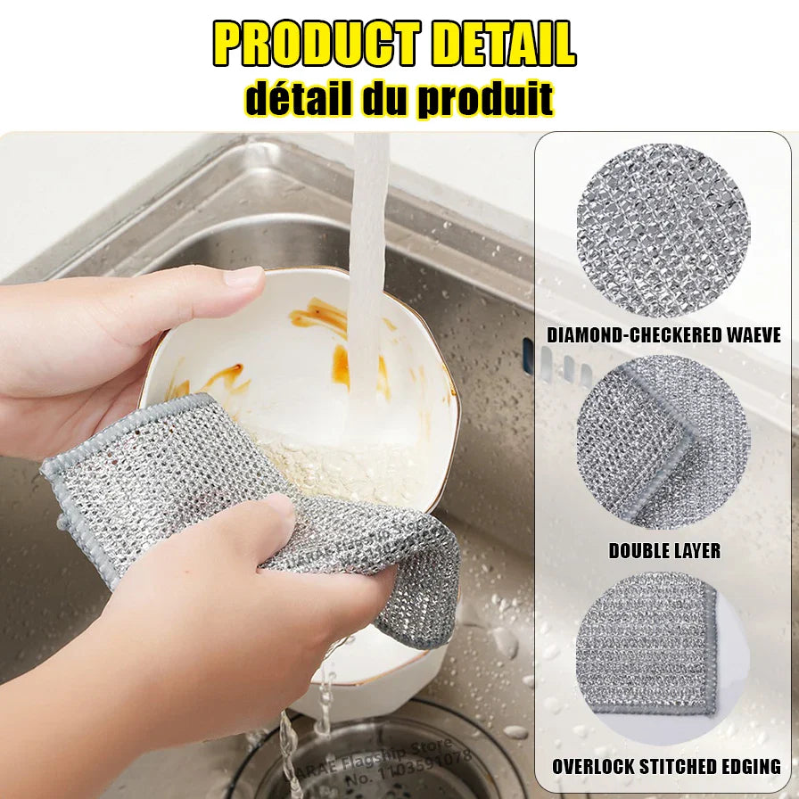 Microfiber Kitchen Dishwashing Cloth - Smart Shop (Online Store for wise shoppers) 