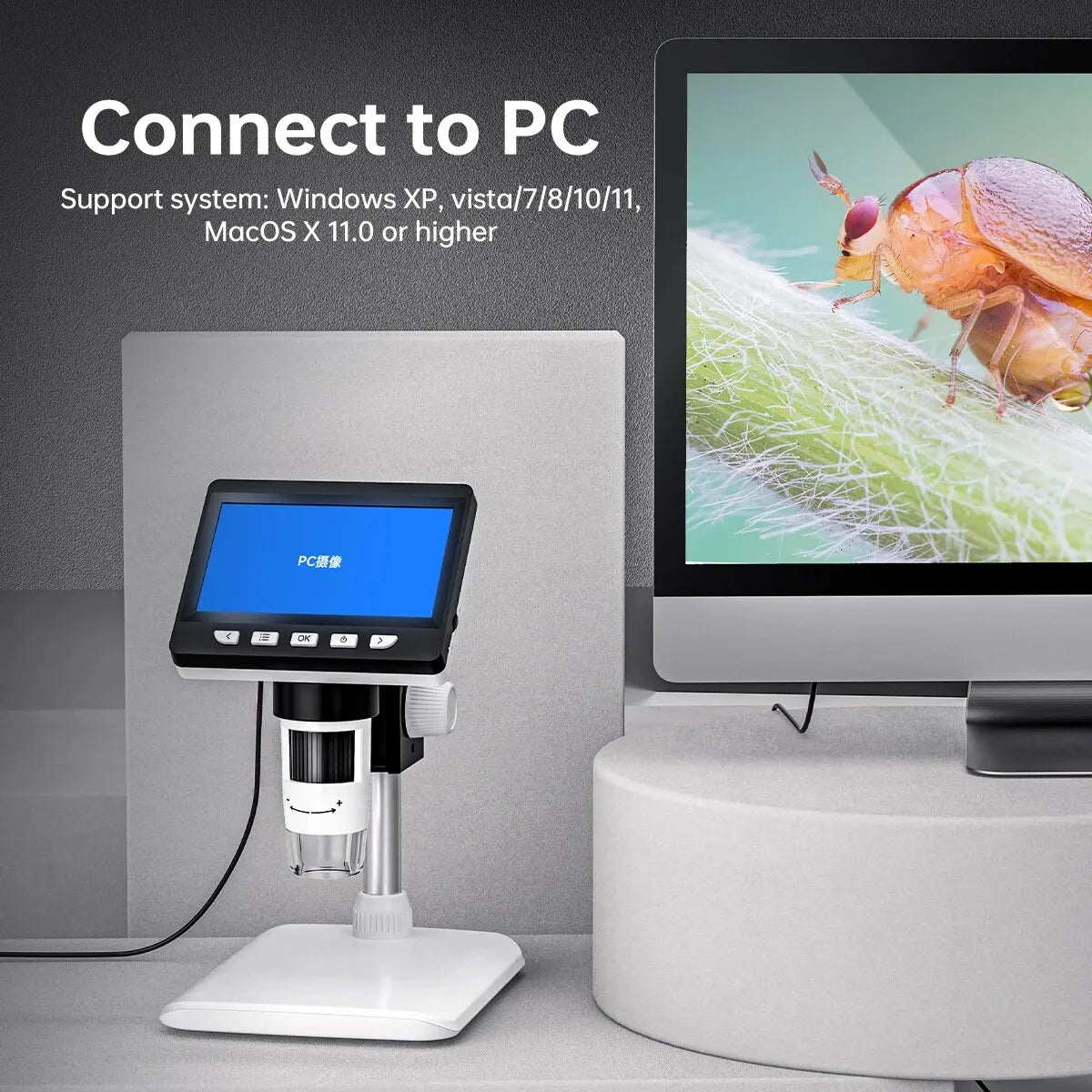 LCD Digital Microscope With Stand - Smart Shop (Online Store for wise shoppers) 