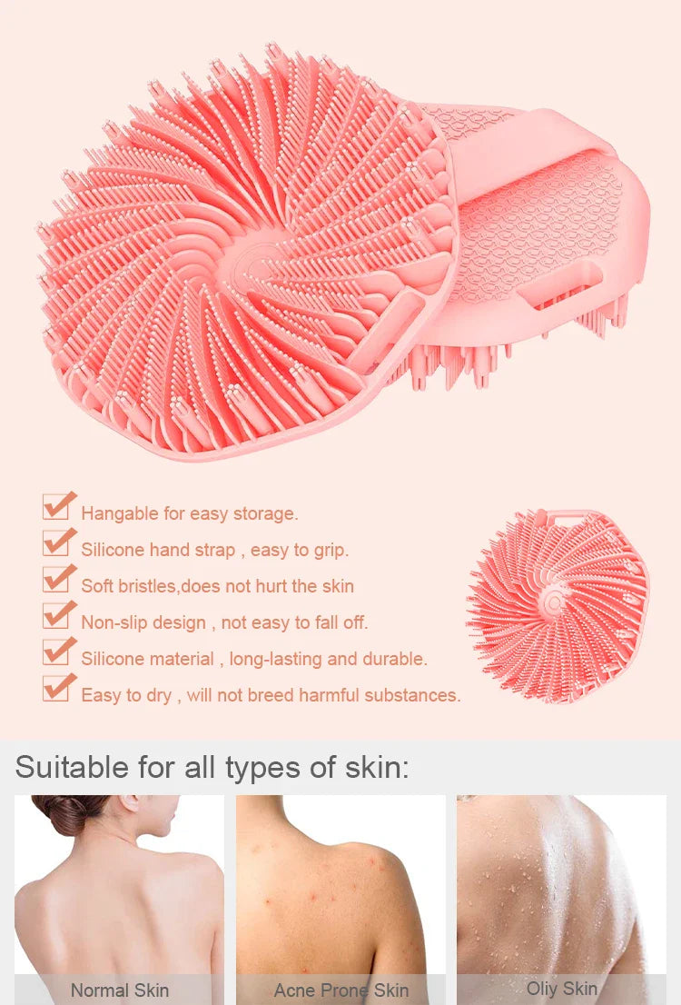 Soft Silicone Shower Body Scrubber - Smart Shop (Online Store for wise shoppers) 