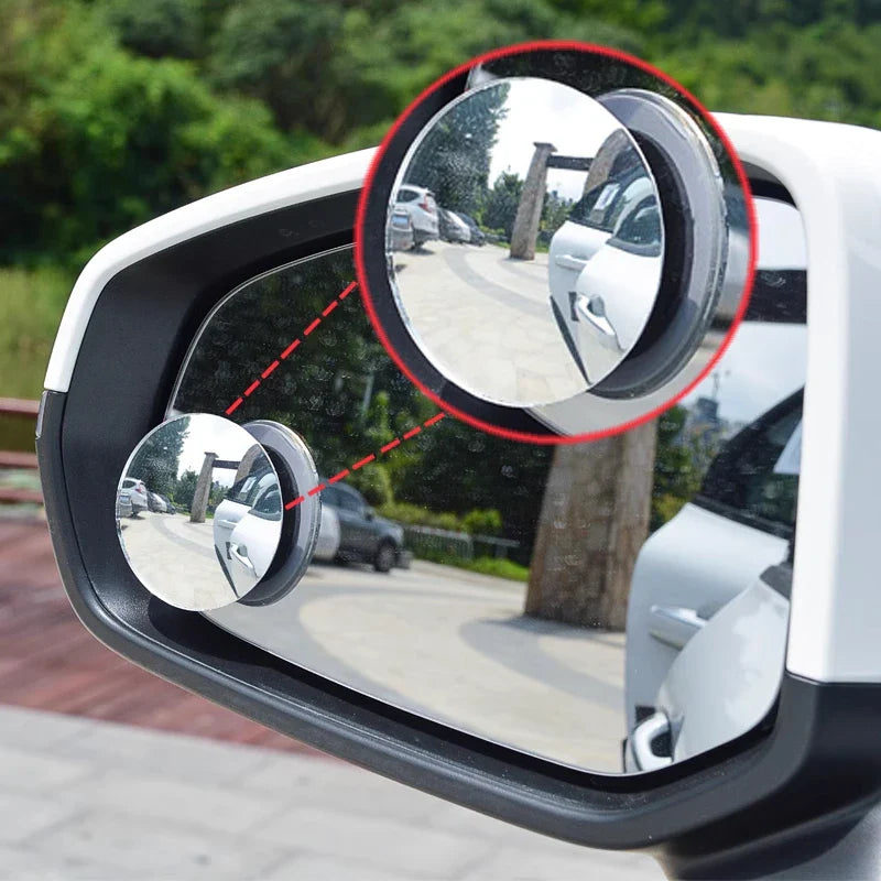 360° Adjustable Car Blind Spot Mirror – Wide Angle Rearview Convex Mirror