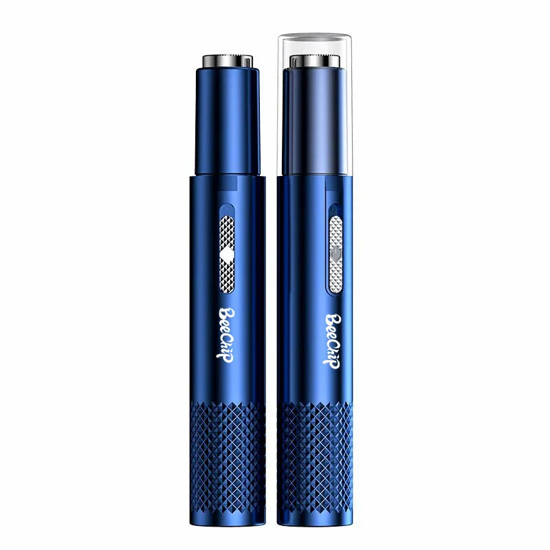 USB Rechargeable Nose and Ear Hair Trimmer – Unisex Metal Electric Shaver