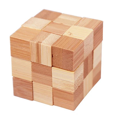 Wooden Kong Ming & Lu Ban Lock 3D IQ Puzzle Toy