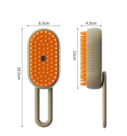 4-in-1 Steam Brush for Dogs and Cats - Pet Grooming & Hair Removal Tool