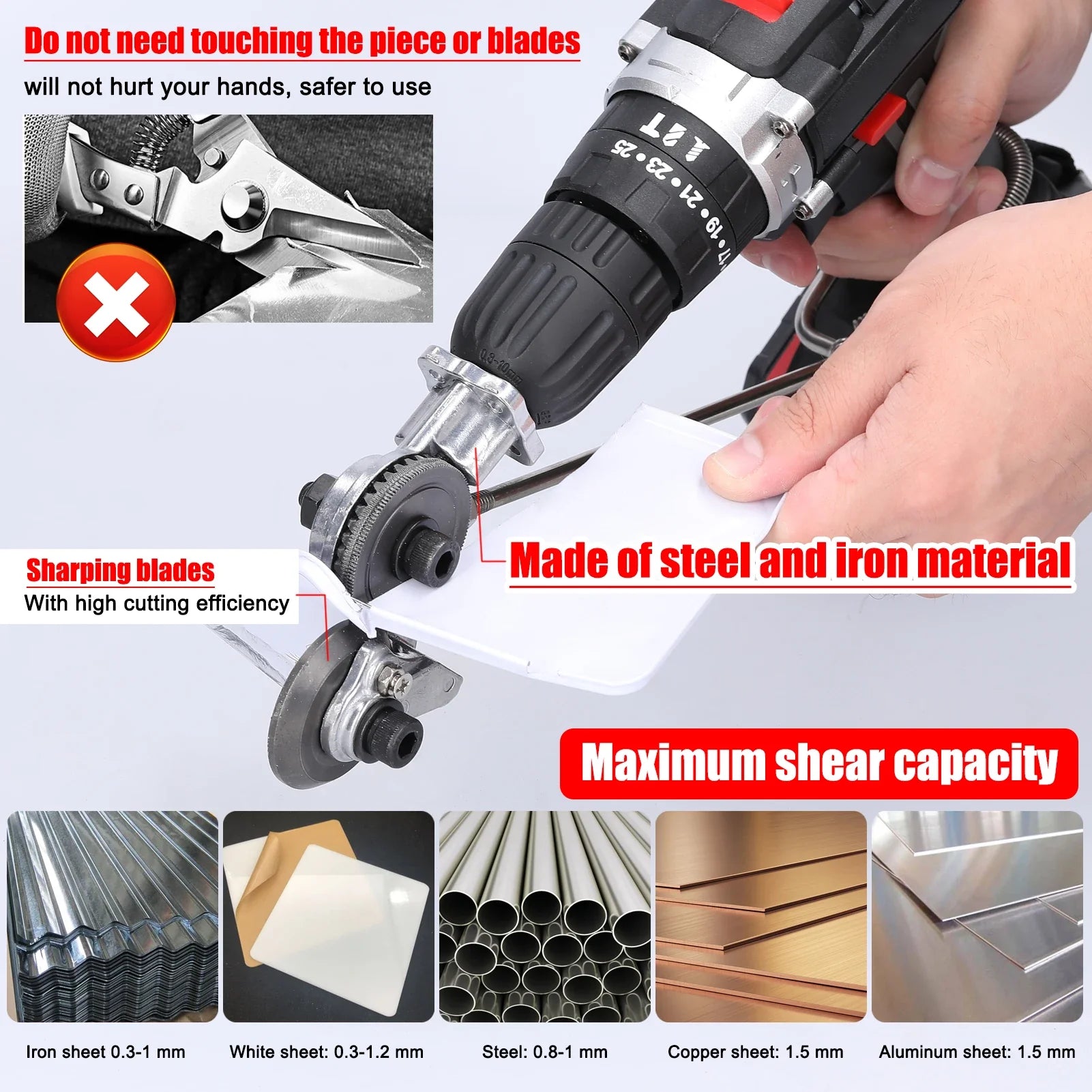 Double Headed Electric Drill Plate Cutter - Smart Shop (Online Store for wise shoppers) 