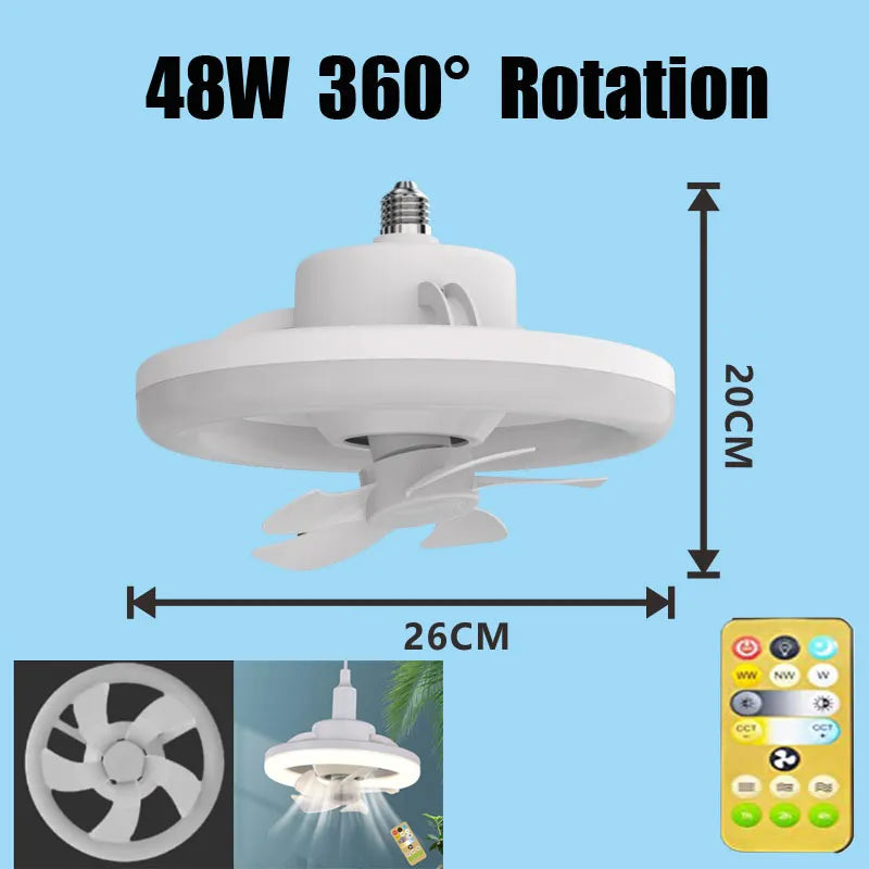 2 in 1 Swivel Fan LED Lamp - Smart Shop (Online Store for wise shoppers) 