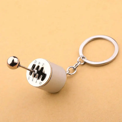 Six-Speed Gear Shift Car Keychain Pendant