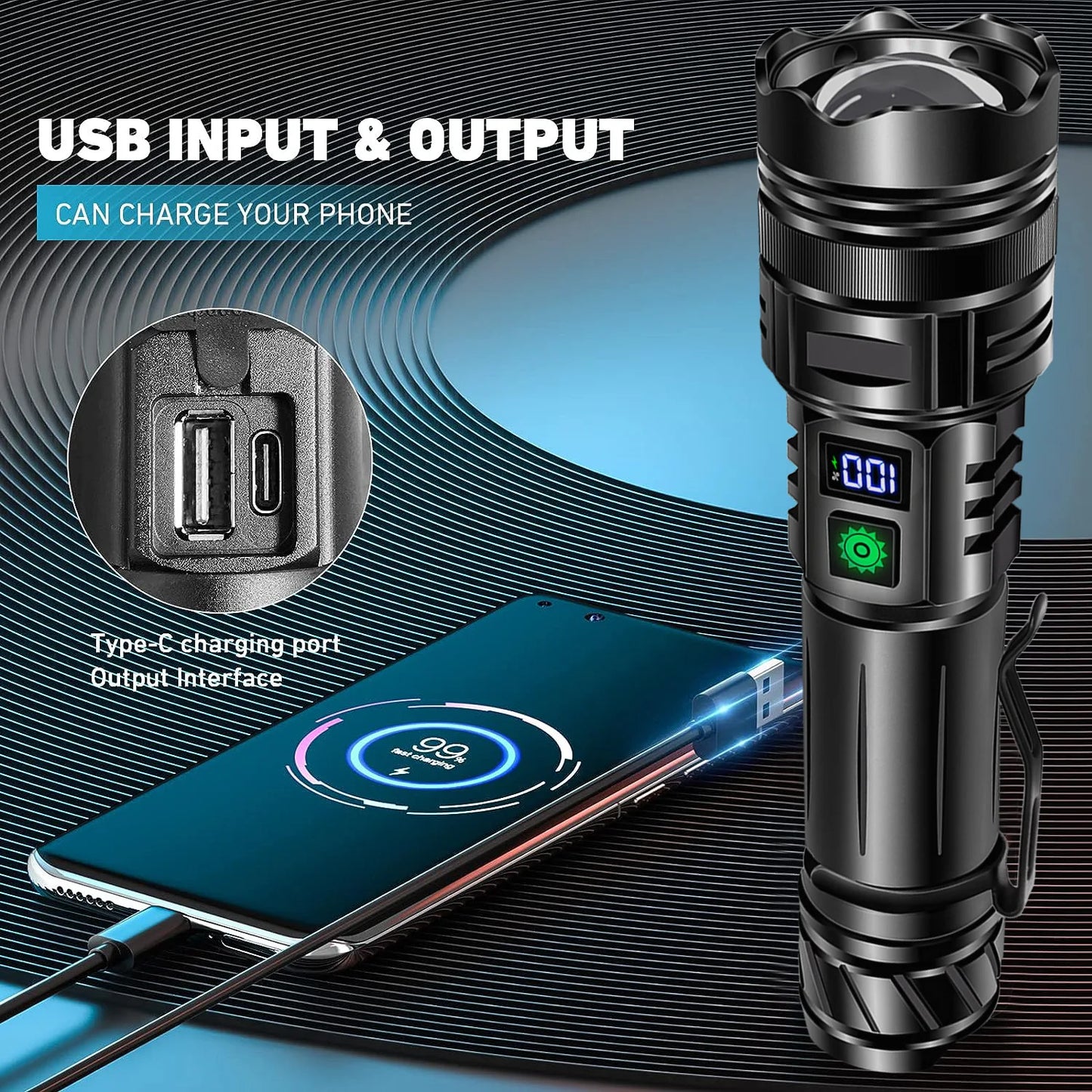 Rechargeable Outdoor Flashlight