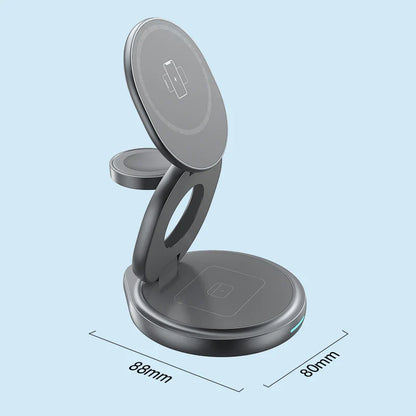 3 in 1 Foldable Magnetic Wireless Charger - Smart Shop (Online Store for wise shoppers) 