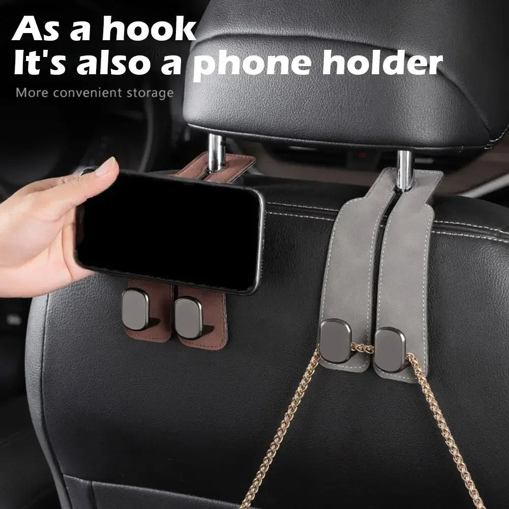 Car Headrest Organizer Leather Hook - Smart Shop (Online Store for wise shoppers) 