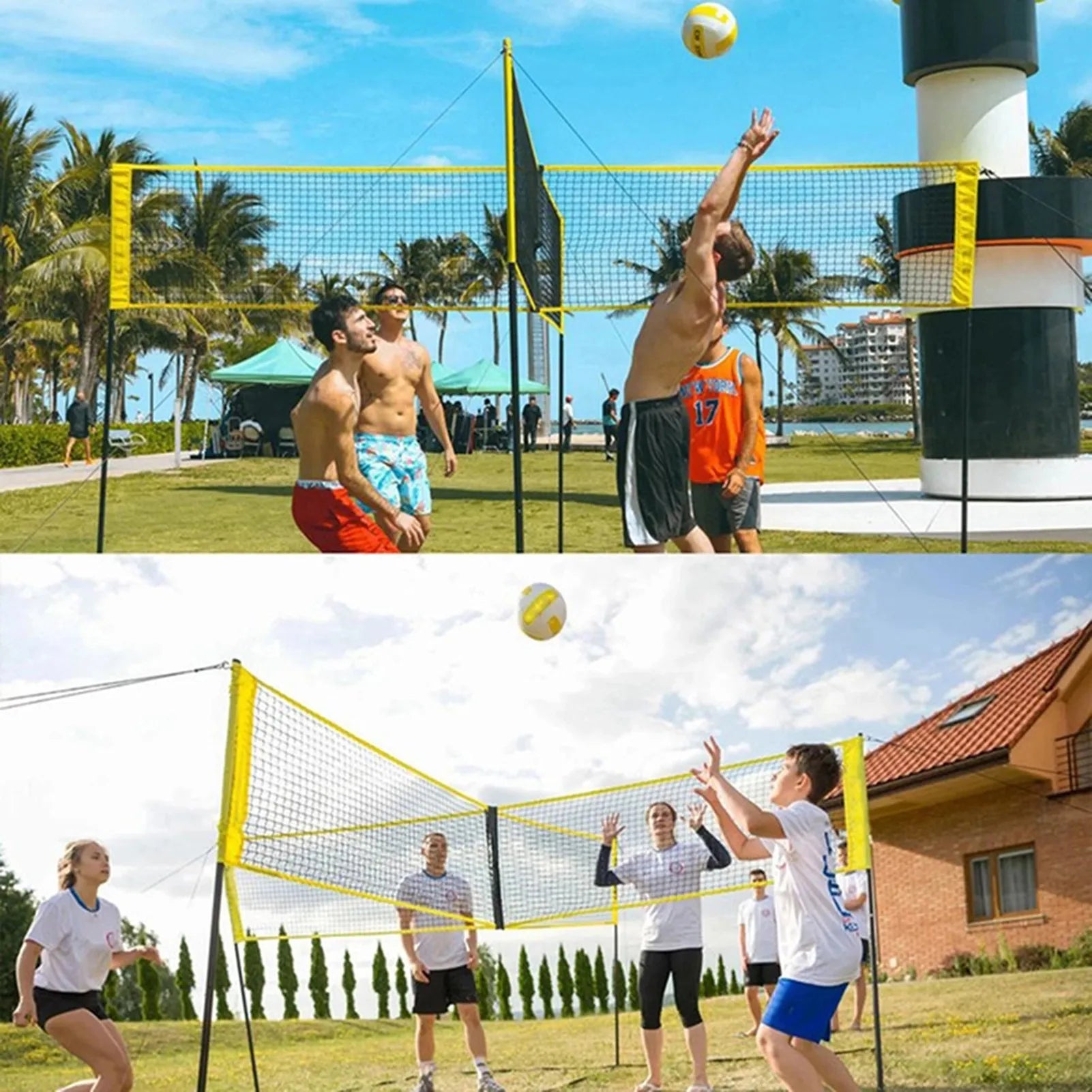 4-Way Square Volleyball Net Set - Smart Shop (Online Store for wise shoppers) 