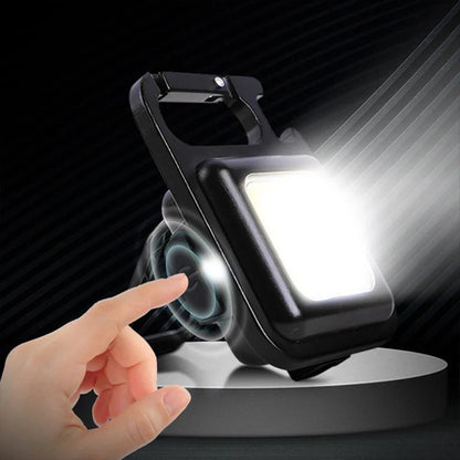 USB Rechargeable Mini LED Flashlight - Portable Keychain Lantern