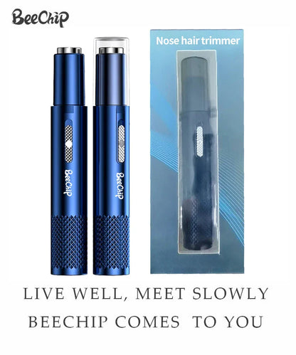 USB Rechargeable Nose and Ear Hair Trimmer – Unisex Metal Electric Shaver