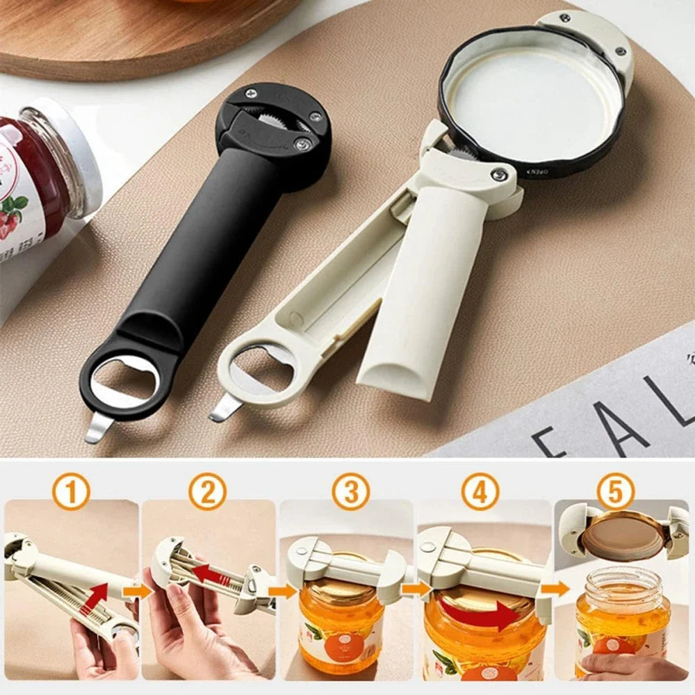 Multifunctional Retractable Bottle Opener - 1 Pc