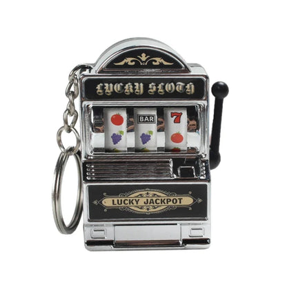 Mini Slot Machine Keychain – Lucky Charm and Fun Casino Pendant