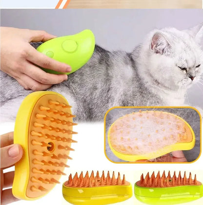 Electric Cat Steam Brush with Gentle Massage Function