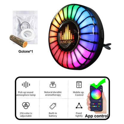 Car Aromatherapy Rhythm Light 1Pc - Smart Shop (Online Store for wise shoppers) 