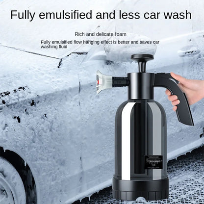 2L Hand Pump Foam Sprayer – High-Pressure Car Wash Foam Cannon