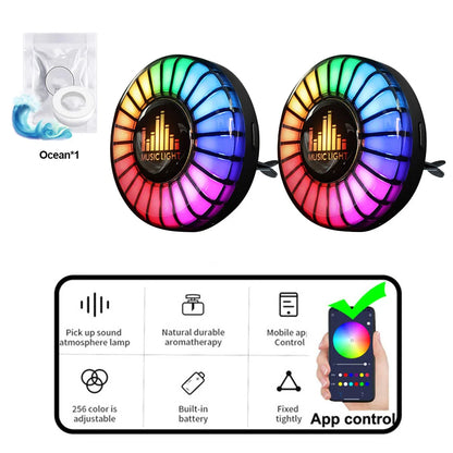 Car Aromatherapy Rhythm Light 1Pc - Smart Shop (Online Store for wise shoppers) 