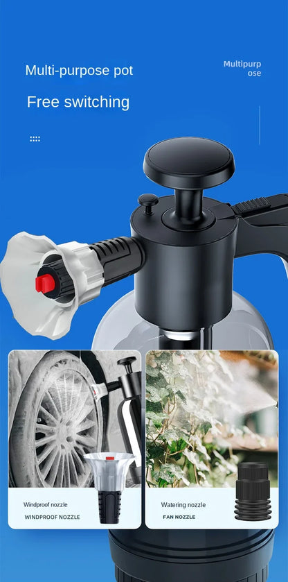 2L Hand Pump Foam Sprayer – High-Pressure Car Wash Foam Cannon