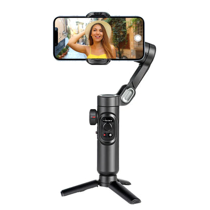 3-Axis Smartphone Gimbal Stabilizer with Fill Light