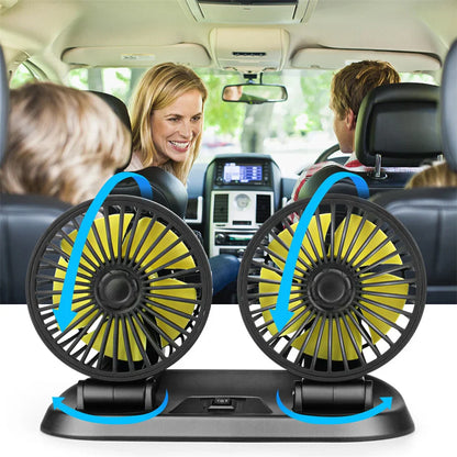 Portable Dual Head Car Air Cooling Fan - Smart Shop (Online Store for wise shoppers) 