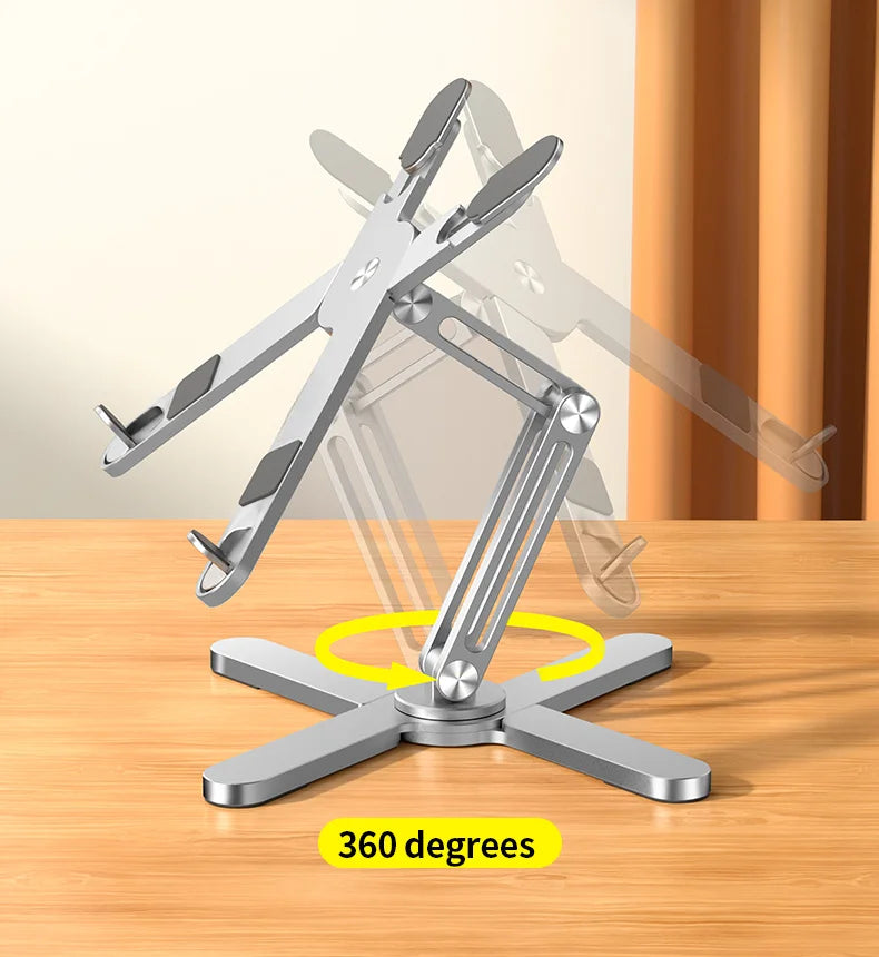 Foldable Aluminum Alloy Rotating Laptop Stand - Smart Shop (Online Store for wise shoppers) 