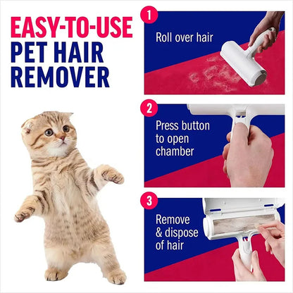 Reusable Pet Hair Roller Remover - Eco-Friendly and Efficient