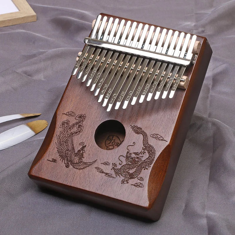 17-Key & 21-Key Kalimba Thumb Piano - Premium Laser Engraved Finger Piano Kit