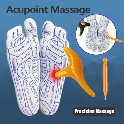 Acupressure Reflexology Socks with Massage Stick - Smart Shop (Online Store for wise shoppers) 