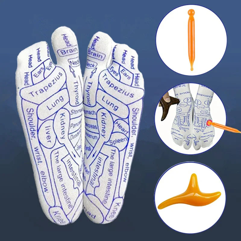 Acupressure Reflexology Socks with Massage Stick - Smart Shop (Online Store for wise shoppers) 