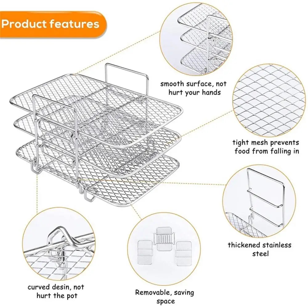 3 Tier Air Fryer Rack - Smart Shop (Online Store for wise shoppers) 