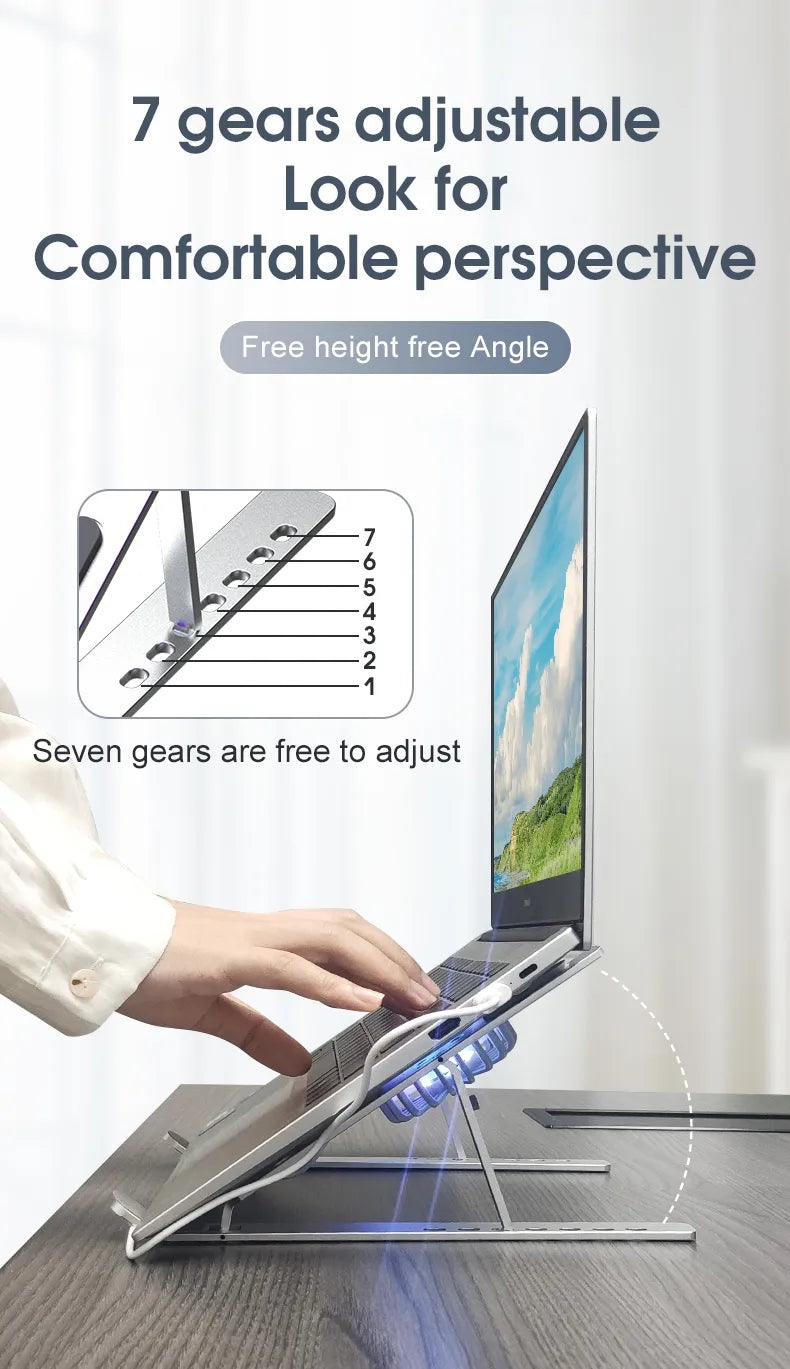 Foldable Aluminum Laptop Cooling Stand - Smart Shop (Online Store for wise shoppers) 