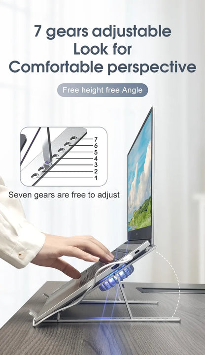 Foldable Aluminum Laptop Cooling Stand - Smart Shop (Online Store for wise shoppers) 