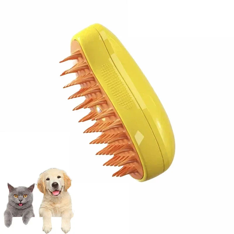 Electric Cat Steam Brush with Gentle Massage Function