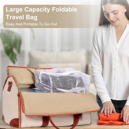 Stylish Large Capacity Folding Suit Storage Travel Bag for Women