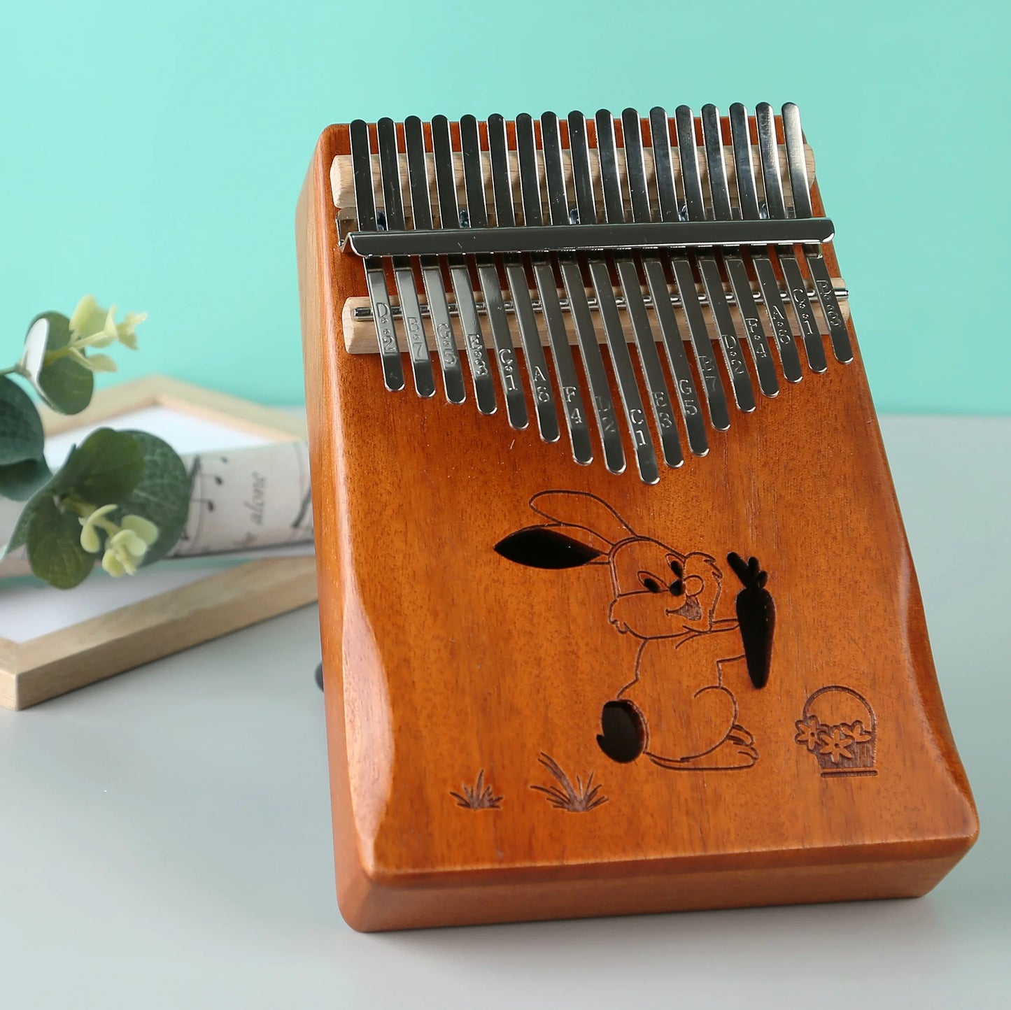 17-Key & 21-Key Kalimba Thumb Piano - Premium Laser Engraved Finger Piano Kit